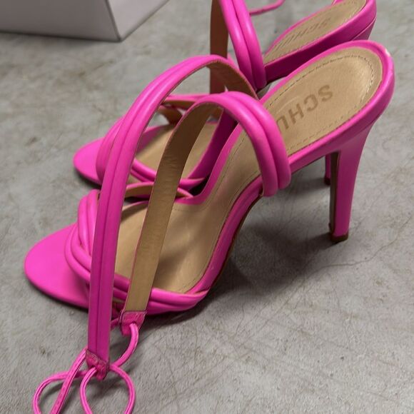 SCHUTZ Yvi Pink High-Heeled Strappy Sandals - BRAND NEW - NWOB - Size 9 - Picture 7 of 8